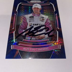 Austin Cindric Signed 2021 Panini Prizm Red & Blue Racing Trading Card NASCAR