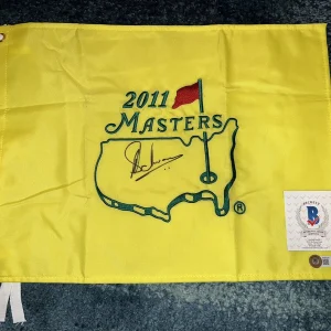 Charl Schwartzel Official 2011 Masters Flag Augusta Champion Beckett