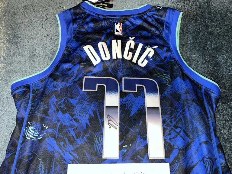 Luka Doncic Signed Dallas Mavericks Jersey Rookie Of The Year JSA LOA