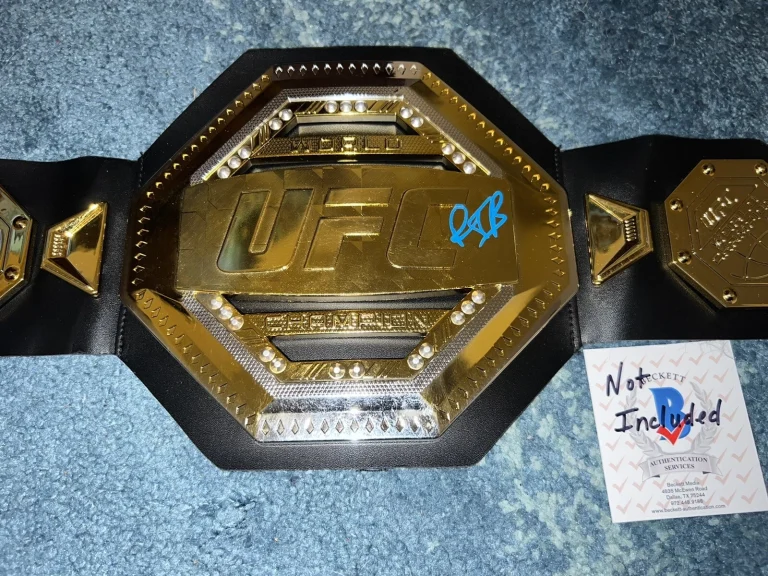 Paddy Pimblett Signed UFC Replica Belt Lightweight Contender “The Baddy” Beckett