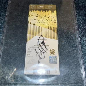 Usain Bolt Signed Official 2012 London Olympic Closing Ceremony Ticket BAS #2