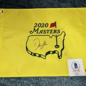 Dustin Johnson Official 2020 Masters Flag Augusta Champion Beckett #2