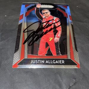 Justin Allgaier Signed 2020 Panini Prizm Racing Trading Card NASCAR