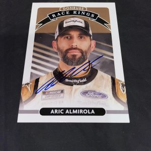 Aric Almirola Signed 2021 Panini Donruss Racing Race Kings Trading Card NASCAR