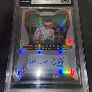 Michael Self Signed 2020 Panini Prizm Certified NASCAR Beckett Slab