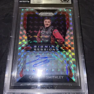 Garrett Smithley Signed 2020 Panini Prizm Certified NASCAR Beckett Slab