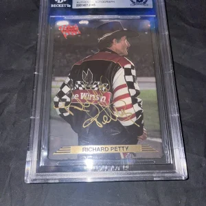 Richard Petty Signed 1993 Action Packed #53 NASCAR Beckett Slab