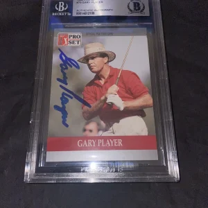 Gary Player Signed 1990 Pro Set #79 Card Beckett Slab