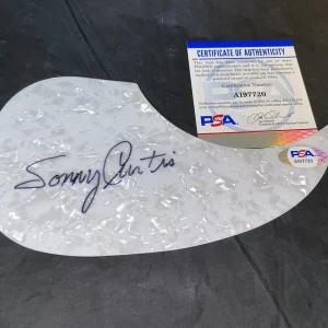 Sonny Curtis Signed Acoustic Pickguard Country Music Legend PSA/DNA