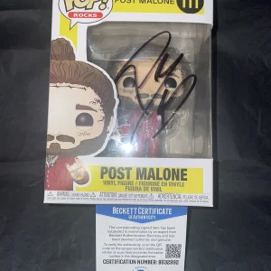 Post Malone Signed Official Funko Pop Vinyl International Superstar Beckett
