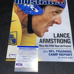 Lance Armstrong Signed SI Sports Illustrated Full Magazine PSA/DNA