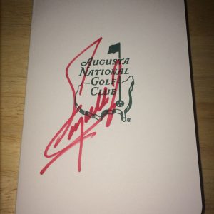 Fuzzy Zoeller Signed/Auto Official Masters Scorecard 1979 Champion COA #3