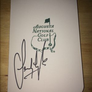Sandy Lyle Signed/Auto Official Masters Scorecard 1988 Champion COA