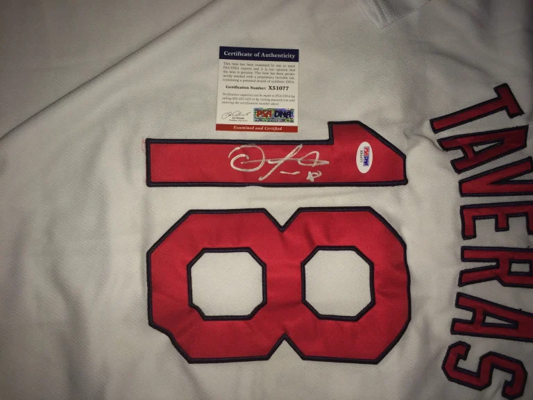 Oscar Taveras Signed/Auto St Louis Cardinals Jersey Top Prospect PSA/DNA