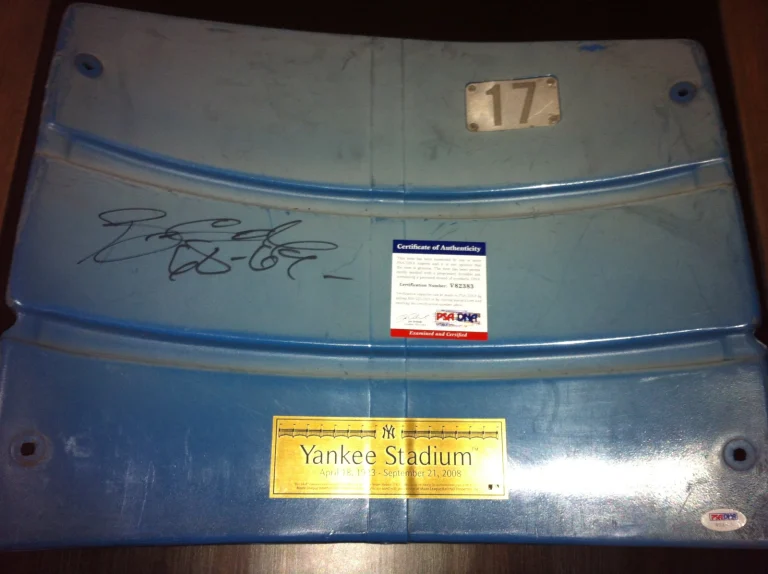 Bobby Cox Signed Official Yankee Stadium Seatback Steiner Authentic HOF PSA/DNA