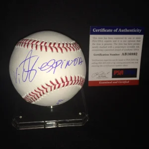 Victor Espinoza Signed Major League Baseball Triple Crown American Pharoh PSA