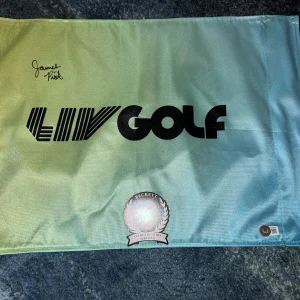 James Piot Signed Official LIV Golf Flag LIV Star Niblicks GC Beckett