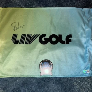 Charl Schwartzel Signed Official LIV Golf Flag LIV Star Stingers GC Beckett #2
