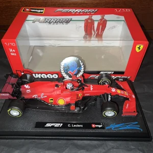 Charles Leclerc Signed Official Ferrari 1:18 Model Car 2022 Superstar Beckett #2