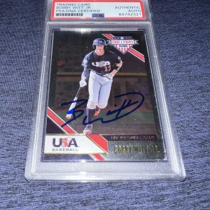 Bobby Witt Jr Signed 2020 Panini Stars & Stripes Trading Card Royals PSA/DNA