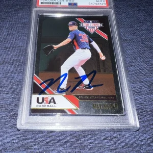 Max Meyer Signed 2020 Panini Stars & Stripes Trading Card Marlins PSA/DNA