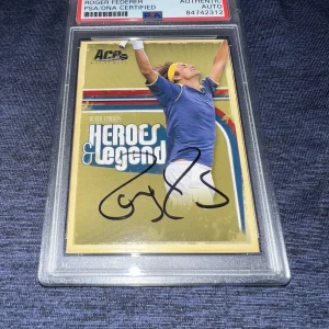 Roger Federer Signed 2006 Ace Heroes & Legends Trading Card Superstar PSA/DNA