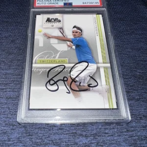 Roger Federer Signed 2007 Ace Authentic Trading Card Star PSA/DNA Gem Mint 10