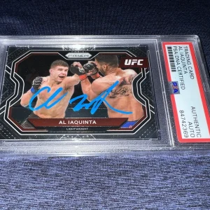 Al Iaquinta Signed 2021 Panini Prizm UFC Trading Card Superstar PSA/DNA