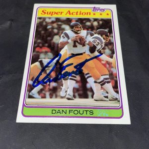 Dan Fouts ￼Signed 1981 Topps Trading Card San Diego Chargers