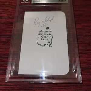 Raymond Floyd Signed Masters Scorecard 1976 Champion PGA Legend Beckett #2
