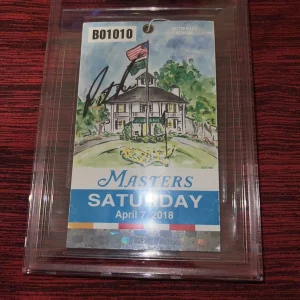 Patrick Reed Signed Official 2018 Masters Badge 2018 Champion LIV Beckett #2