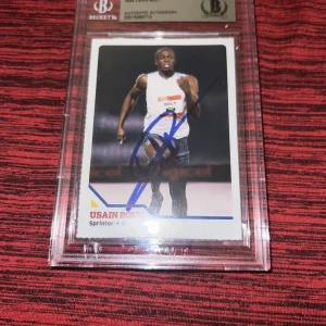 Usain Bolt Signed 2008 SI For Kids Trading Card Rookie Jamaica Legend Beckett #3
