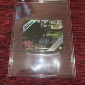 Phil Mickelson Signed Official 2006 Masters Badge 2006 Champion 3x Champ BAS #2