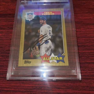 Trea Turner Signed 2022 Topps ‘87 Topps All Star Boxloader Dodgers Phils Beckett