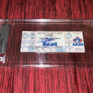 Roger Clemens Signed 3,000 Strikeout Ticket 7/5/98 Toronto Blue Jays Beckett #2