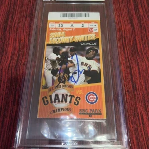 Greg Maddux Signed 300th Win Ticket 8/7/04 Chicago Cubs Braves HOF Beckett #2