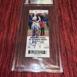 Josh Beckett Signed No Hitter Ticket 5/25/14 Los Angeles Dodgers Beckett Auto 10