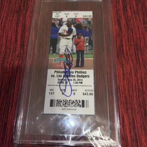 Josh Beckett Signed No Hitter Ticket 5/25/14 Los Angeles Dodgers BAS Auto 10 #2