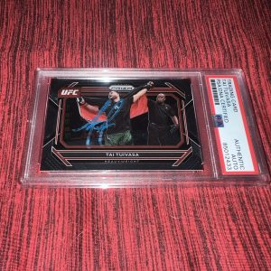 Tai Tuivasa Signed 2023 Panini Prizm UFC Trading Card PSA/DNA