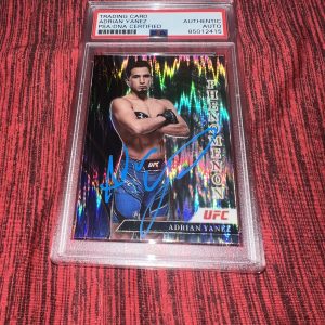 Adrian Yanez Signed 2022 Panini Select Phenomenon UFC Trading Card PSA/DNA