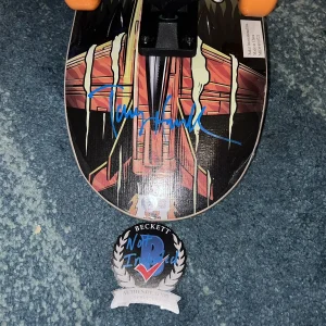 Tony Hawk Signed Official Signature Series Skateboard Legend Beckett #6