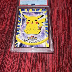 Pokémon 1999 Topps Pikachu TV #25 PSA NM 8