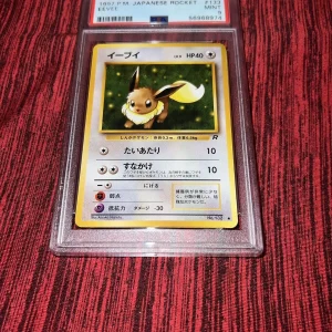 Pokémon 1997 Pocket Monsters Japanese Rocket Eevee #133 PSA Mint 9