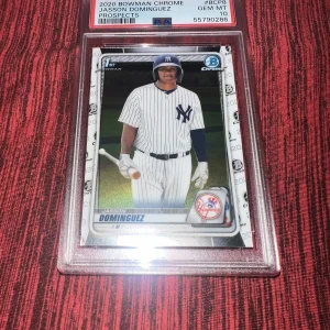 Jasson Dominguez 2020 Topps 1st Bowman Chrome #BCP8 Rookie Card PSA Mint 10