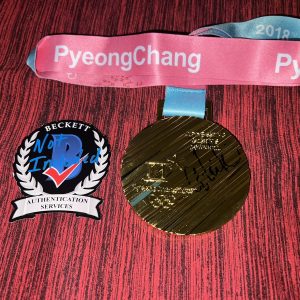 Mikaela Shiffrin Signed 2018 PyeongChang Olympics Replica Gold Medal Beckett