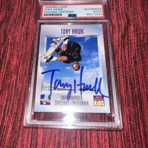 Tony Hawk Signed 1997 Sports Illustrated For Kids #579 Rookie Card Rare PSA/DNA