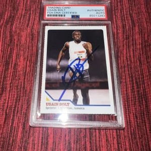 Usain Bolt Signed 2008 SI For Kids Trading Card Rookie Jamaica Legend PSA/DNA #4