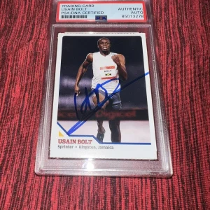 Usain Bolt Signed 2008 SI For Kids Trading Card Rookie Jamaica Legend PSA/DNA #6