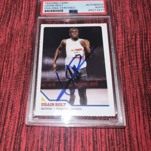 Usain Bolt Signed 2008 SI For Kids Trading Card Rookie Jamaica Legend PSA/DNA #7