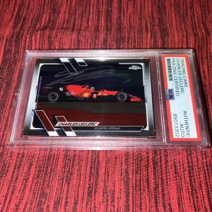 Charles Leclerc Signed 2021 Topps Chrome F1 Trading Card #106 Ferrari PSA/DNA